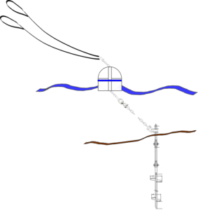 Mooring installation & service by Mathias Marine. Typical helix mooring set-up